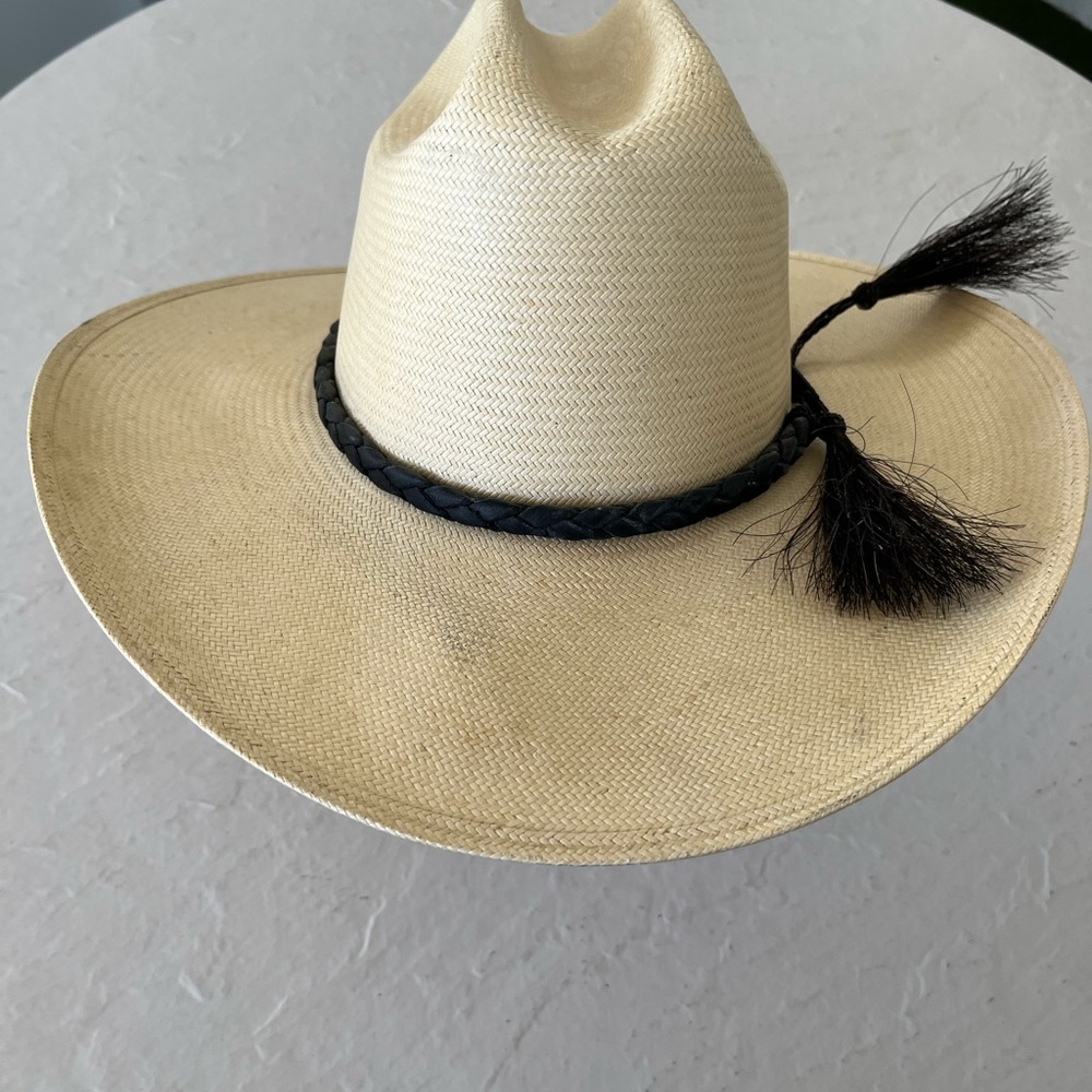 RESISTOL self conforming, western hat, made in Texas, USA. Khaki in color